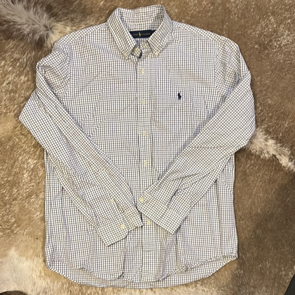 Ralph Lauren Blue Checkered Shirt